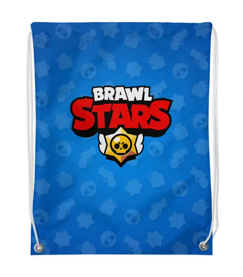 Заказать рюкзак в Москве. Рюкзак-мешок с полной запечаткой BRAWL STARS LEON от geekbox - готовые дизайны и нанесение принтов.
