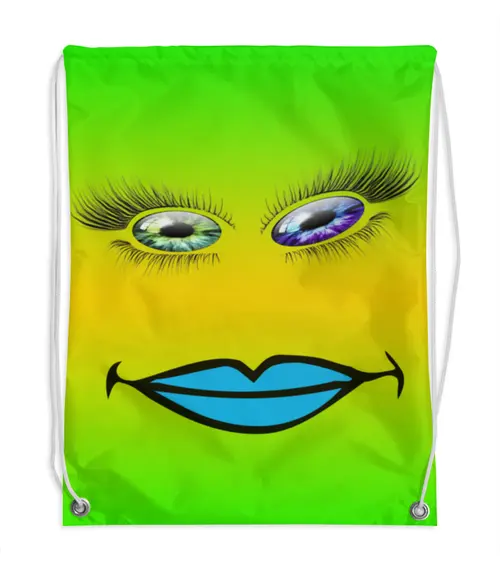 Заказать рюкзак в Москве. Рюкзак-мешок с полной запечаткой Разноцветные глаза от Romario  - готовые дизайны и нанесение принтов.