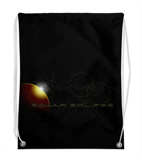 Заказать рюкзак в Москве. Рюкзак-мешок с полной запечаткой Затмение Солнца. от Zorgo-Art  - готовые дизайны и нанесение принтов.