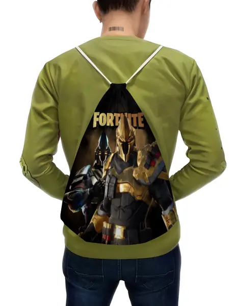 Заказать рюкзак в Москве. Рюкзак-мешок с полной запечаткой FORTNITE от geekbox - готовые дизайны и нанесение принтов.