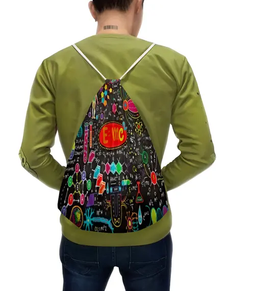Заказать рюкзак в Москве. Рюкзак-мешок с полной запечаткой Химия от THE_NISE  - готовые дизайны и нанесение принтов.