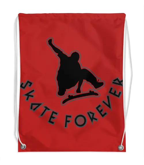 Заказать рюкзак в Москве. Рюкзак-мешок с полной запечаткой Skate forever от valezar - готовые дизайны и нанесение принтов.