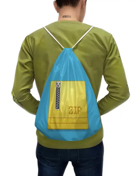 Заказать рюкзак в Москве. Рюкзак-мешок с полной запечаткой сжатая от Наталья Чернова - готовые дизайны и нанесение принтов.