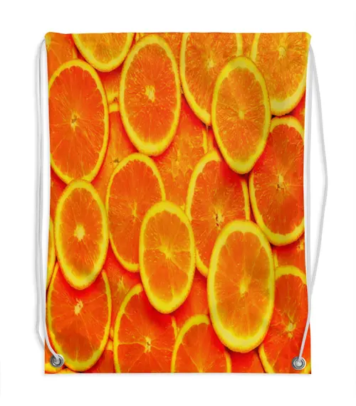 Заказать рюкзак в Москве. Рюкзак-мешок с полной запечаткой Апельсины от THE_NISE  - готовые дизайны и нанесение принтов.