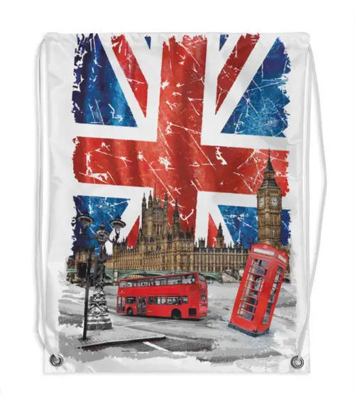 Заказать рюкзак в Москве. Рюкзак-мешок с полной запечаткой Англия от сергей дудников - готовые дизайны и нанесение принтов.