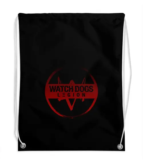 Заказать рюкзак в Москве. Рюкзак-мешок с полной запечаткой Watch Dogs Legion от THE_NISE  - готовые дизайны и нанесение принтов.