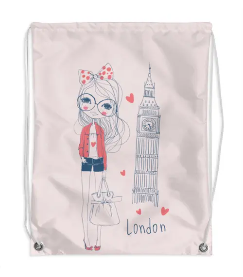 Заказать рюкзак в Москве. Рюкзак-мешок с полной запечаткой Лондон от Ирина - готовые дизайны и нанесение принтов.