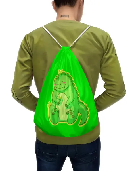 Заказать рюкзак в Москве. Рюкзак-мешок с полной запечаткой BabyZilla от CoolColor  - готовые дизайны и нанесение принтов.