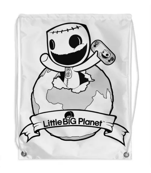Заказать рюкзак в Москве. Рюкзак-мешок с полной запечаткой Little Big Planet от MariYang  - готовые дизайны и нанесение принтов.