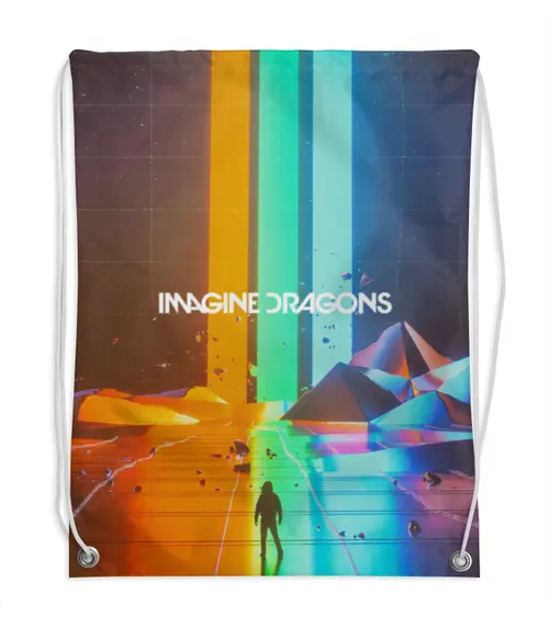 Заказать рюкзак в Москве. Рюкзак-мешок с полной запечаткой Imagine Dragons от Nos  - готовые дизайны и нанесение принтов.