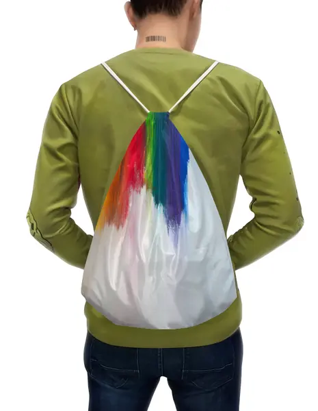 Заказать рюкзак в Москве. Рюкзак-мешок с полной запечаткой Rainbow от FireFoxa - готовые дизайны и нанесение принтов.
