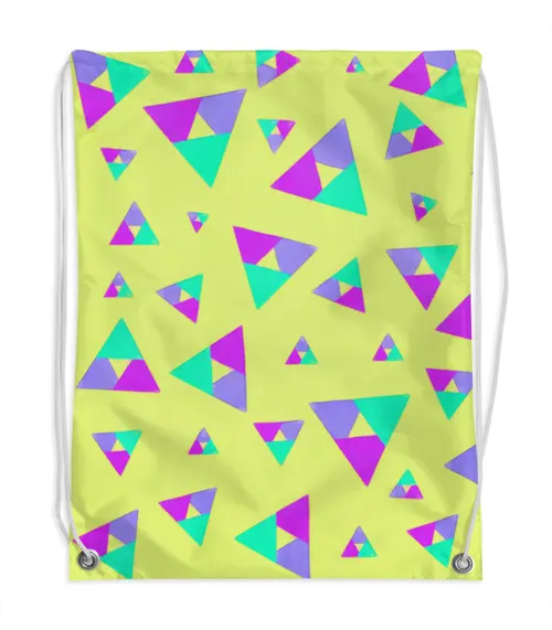 Заказать рюкзак в Москве. Рюкзак-мешок с полной запечаткой Треугольник 1 от valezar - готовые дизайны и нанесение принтов.