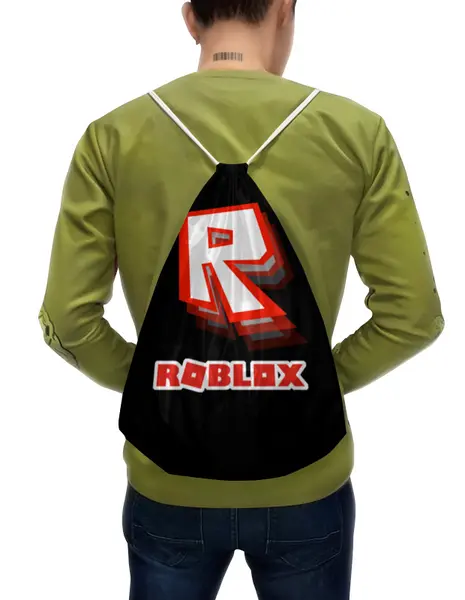 Заказать рюкзак в Москве. Рюкзак-мешок с полной запечаткой ROBLOX | РОБЛОКС от weeert - готовые дизайны и нанесение принтов.