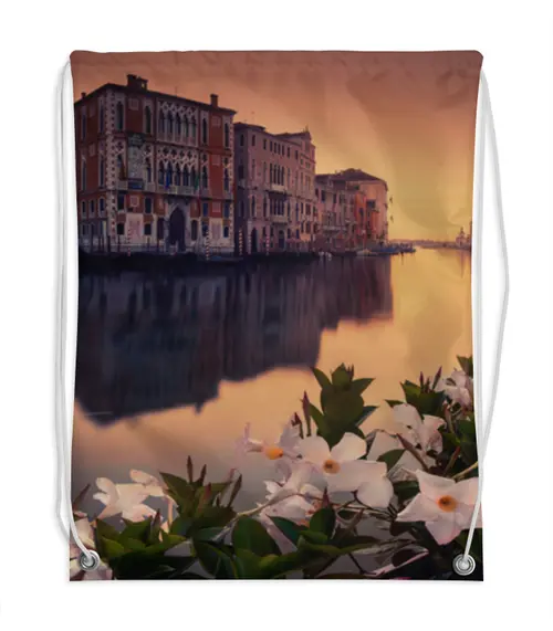 Заказать рюкзак в Москве. Рюкзак-мешок с полной запечаткой Венеция от THE_NISE  - готовые дизайны и нанесение принтов.
