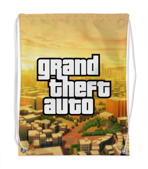 Заказать рюкзак в Москве. Рюкзак-мешок с полной запечаткой Grand Theft Auto от THE_NISE  - готовые дизайны и нанесение принтов.