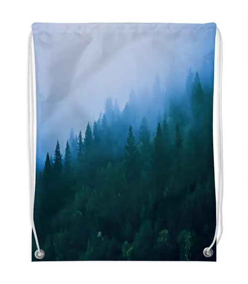 Заказать рюкзак в Москве. Рюкзак-мешок с полной запечаткой Лесной пейзаж от THE_NISE  - готовые дизайны и нанесение принтов.