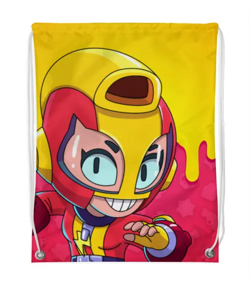 Заказать рюкзак в Москве. Рюкзак-мешок с полной запечаткой BRAWL STARS MAX от geekbox - готовые дизайны и нанесение принтов.