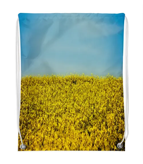 Заказать рюкзак в Москве. Рюкзак-мешок с полной запечаткой Цветущее поле от THE_NISE  - готовые дизайны и нанесение принтов.