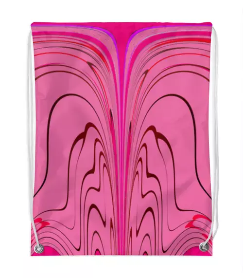 Заказать рюкзак в Москве. Рюкзак-мешок с полной запечаткой Розовые волны от Alexey Evsyunin - готовые дизайны и нанесение принтов.
