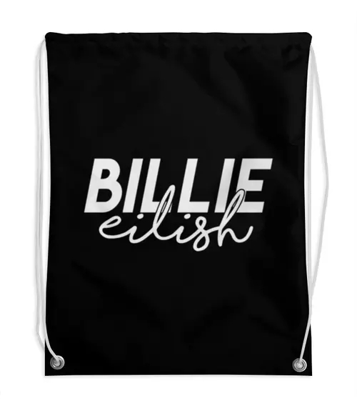 Заказать рюкзак в Москве. Рюкзак-мешок с полной запечаткой Billie Eilish от DESIGNER   - готовые дизайны и нанесение принтов.