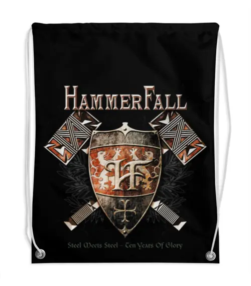 Заказать рюкзак в Москве. Рюкзак-мешок с полной запечаткой HammerFall от geekbox - готовые дизайны и нанесение принтов.
