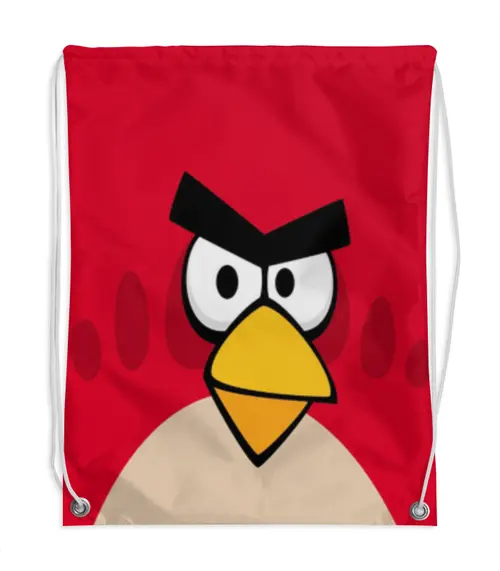 Заказать рюкзак в Москве. Рюкзак-мешок с полной запечаткой Angry Birds (Terence) от Аня Лукьянова - готовые дизайны и нанесение принтов.