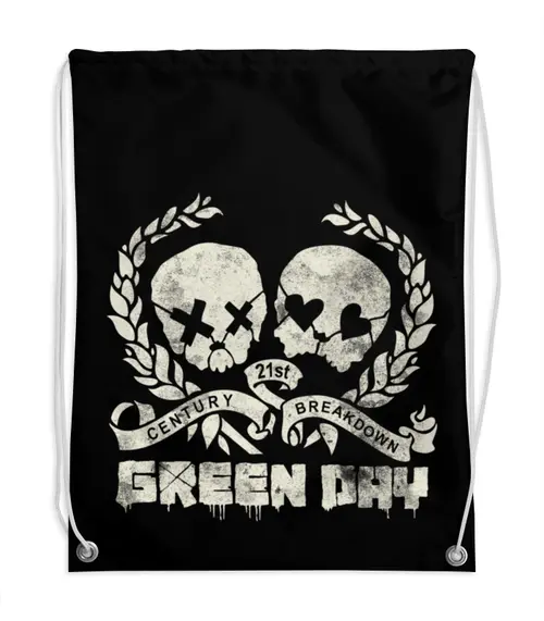 Заказать рюкзак в Москве. Рюкзак-мешок с полной запечаткой Green Day от geekbox - готовые дизайны и нанесение принтов.
