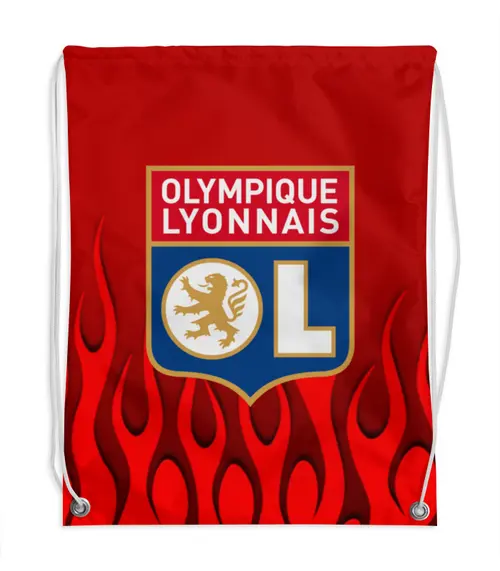 Заказать рюкзак в Москве. Рюкзак-мешок с полной запечаткой Olympique Lyonnais от THE_NISE  - готовые дизайны и нанесение принтов.