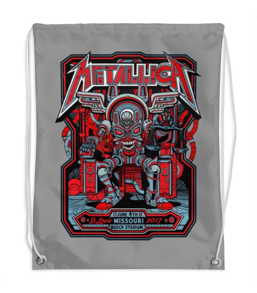Заказать рюкзак в Москве. Рюкзак-мешок с полной запечаткой Metallica от Leichenwagen - готовые дизайны и нанесение принтов.