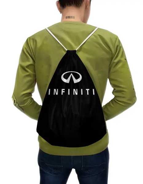 Заказать рюкзак в Москве. Рюкзак-мешок с полной запечаткой Infiniti от DESIGNER   - готовые дизайны и нанесение принтов.