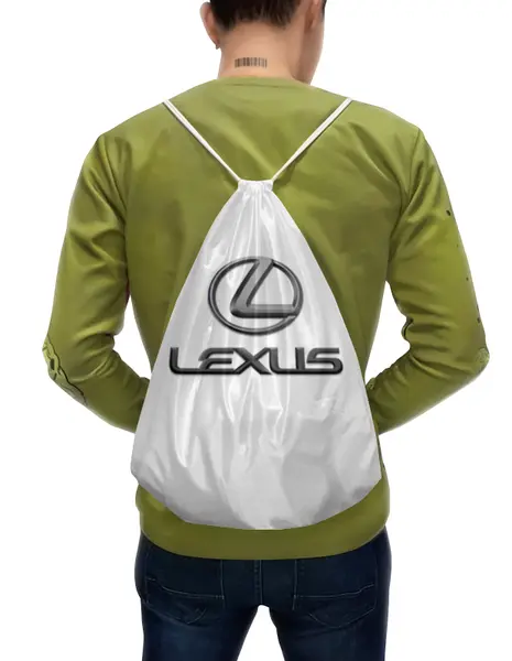 Заказать рюкзак в Москве. Рюкзак-мешок с полной запечаткой LEXUS  от DESIGNER   - готовые дизайны и нанесение принтов.