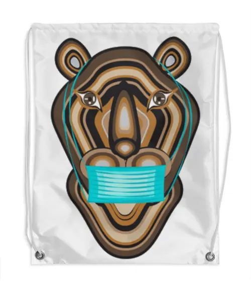 Заказать рюкзак в Москве. Рюкзак-мешок с полной запечаткой  Тигр в маске от Stil na yarkosti - готовые дизайны и нанесение принтов.