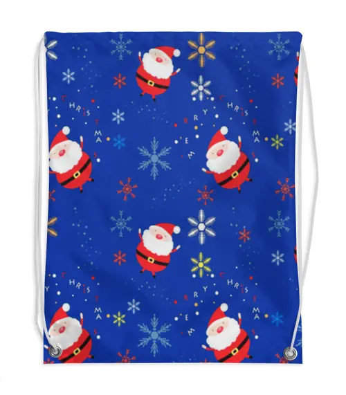 Заказать рюкзак в Москве. Рюкзак-мешок с полной запечаткой Санта Клаус от THE_NISE  - готовые дизайны и нанесение принтов.
