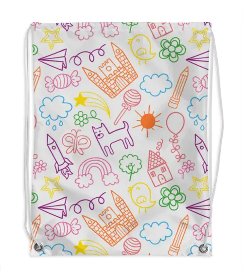 Заказать рюкзак в Москве. Рюкзак-мешок с полной запечаткой Детский от BeliySlon - готовые дизайны и нанесение принтов.