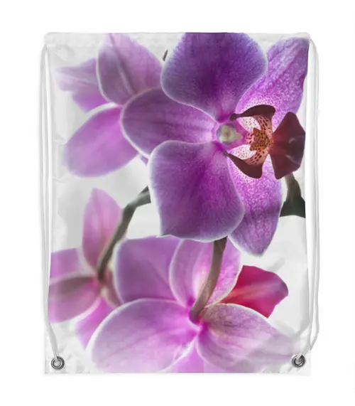 Заказать рюкзак в Москве. Рюкзак-мешок с полной запечаткой Орхидея от Оксана Музыка - готовые дизайны и нанесение принтов.