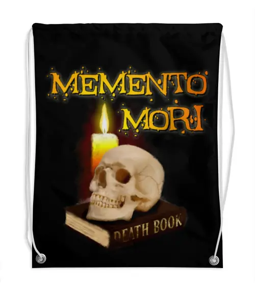 Заказать рюкзак в Москве. Рюкзак-мешок с полной запечаткой Memento Mori. Помни о смерти. от Zorgo-Art  - готовые дизайны и нанесение принтов.