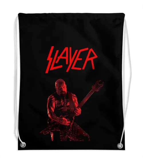 Заказать рюкзак в Москве. Рюкзак-мешок с полной запечаткой Slayer от Рустам Юсупов - готовые дизайны и нанесение принтов.