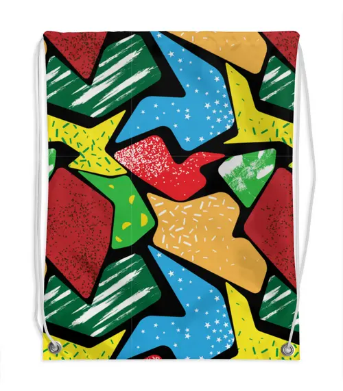 Заказать рюкзак в Москве. Рюкзак-мешок с полной запечаткой Цветная абстракция от IrinkaArt  - готовые дизайны и нанесение принтов.