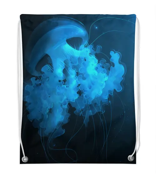Заказать рюкзак в Москве. Рюкзак-мешок с полной запечаткой Jellyfish от Дана Столыпина - готовые дизайны и нанесение принтов.