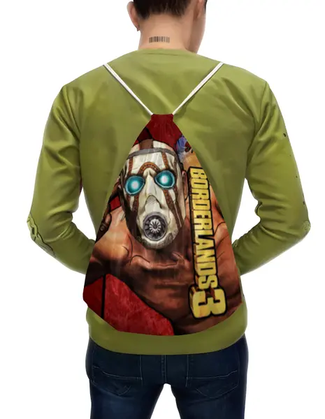 Заказать рюкзак в Москве. Рюкзак-мешок с полной запечаткой Borderlands,  от geekbox - готовые дизайны и нанесение принтов.