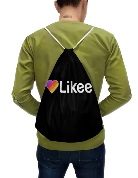 Заказать рюкзак в Москве. Рюкзак-мешок с полной запечаткой Likee  от DESIGNER   - готовые дизайны и нанесение принтов.