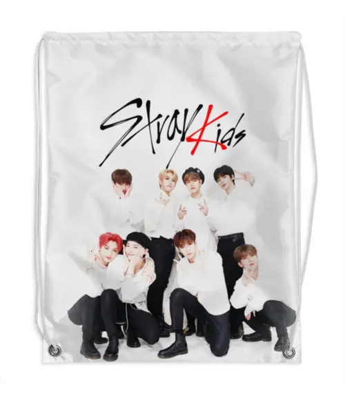 Заказать рюкзак в Москве. Рюкзак-мешок с полной запечаткой STRAY KIDS  от geekbox - готовые дизайны и нанесение принтов.