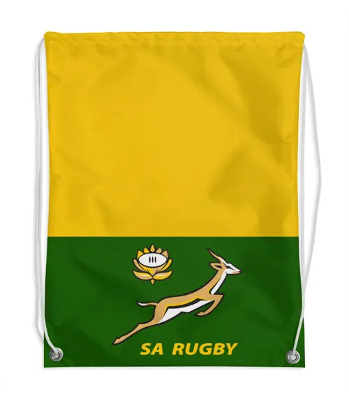 Заказать рюкзак в Москве. Рюкзак-мешок с полной запечаткой ЮАР регби от rugby - готовые дизайны и нанесение принтов.
