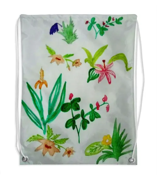Заказать рюкзак в Москве. Рюкзак-мешок с полной запечаткой Ботаника от mrs-snit@yandex.ru - готовые дизайны и нанесение принтов.