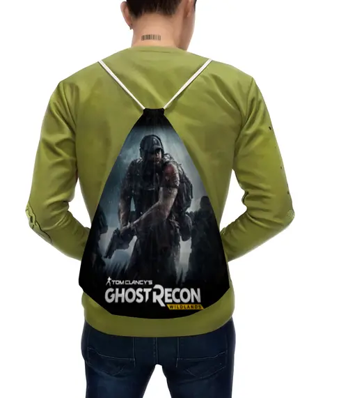 Заказать рюкзак в Москве. Рюкзак-мешок с полной запечаткой Tom Clancy's Ghost Recon Wildlands от geekbox - готовые дизайны и нанесение принтов.