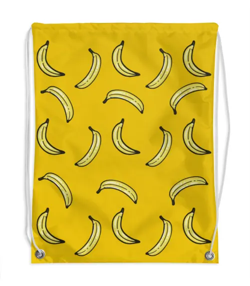 Заказать рюкзак в Москве. Рюкзак-мешок с полной запечаткой Бананы от EK  - готовые дизайны и нанесение принтов.