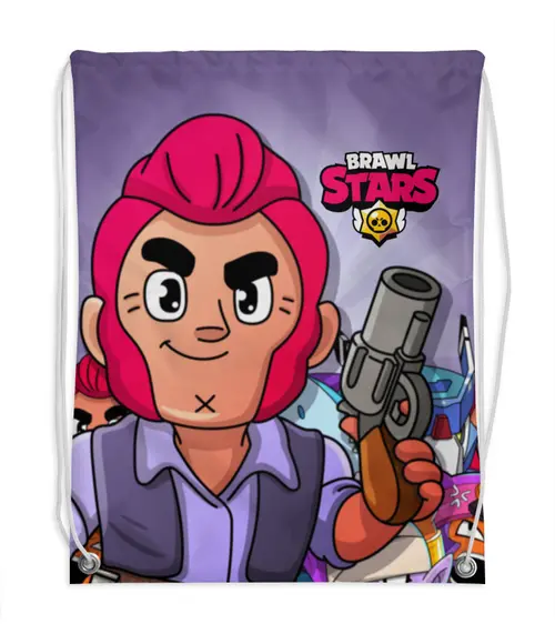 Заказать рюкзак в Москве. Рюкзак-мешок с полной запечаткой BRAWL STARS COLT от geekbox - готовые дизайны и нанесение принтов.