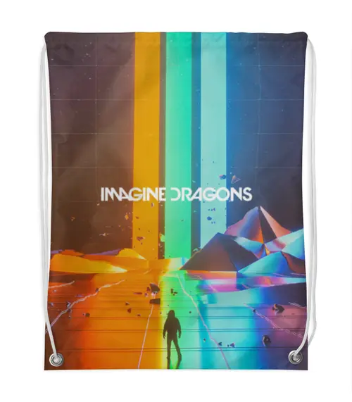 Заказать рюкзак в Москве. Рюкзак-мешок с полной запечаткой Imagine Dragons от Nos  - готовые дизайны и нанесение принтов.