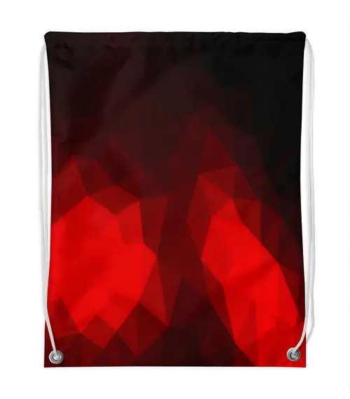 Заказать рюкзак в Москве. Рюкзак-мешок с полной запечаткой Красный абстрактный от THE_NISE  - готовые дизайны и нанесение принтов.