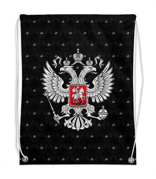 Заказать рюкзак в Москве. Рюкзак-мешок с полной запечаткой   Герб России от THE_NISE  - готовые дизайны и нанесение принтов.